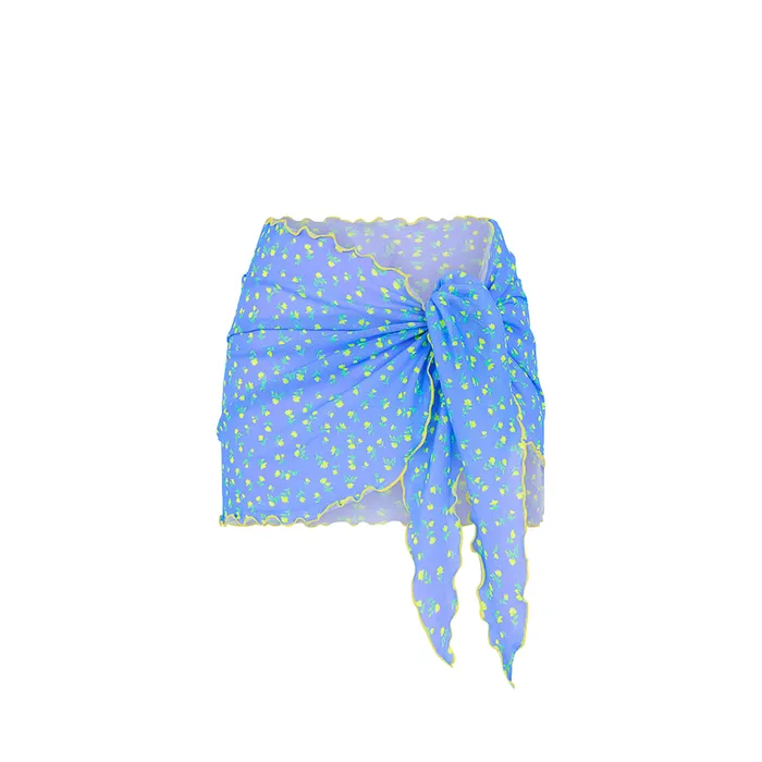 Mini Mesh Sarong - Lemon Bloom