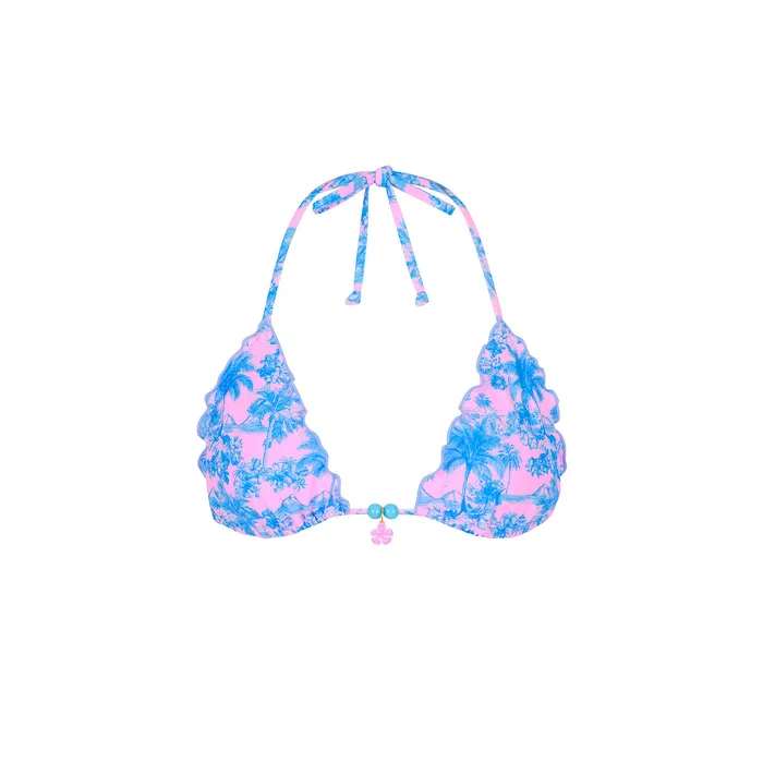 Lettuce Edge Bralette Bikini Top - Paloma