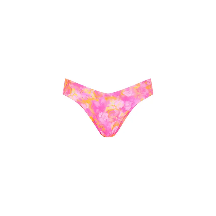 Cheeky V Bikini Bottom - Petal Pop